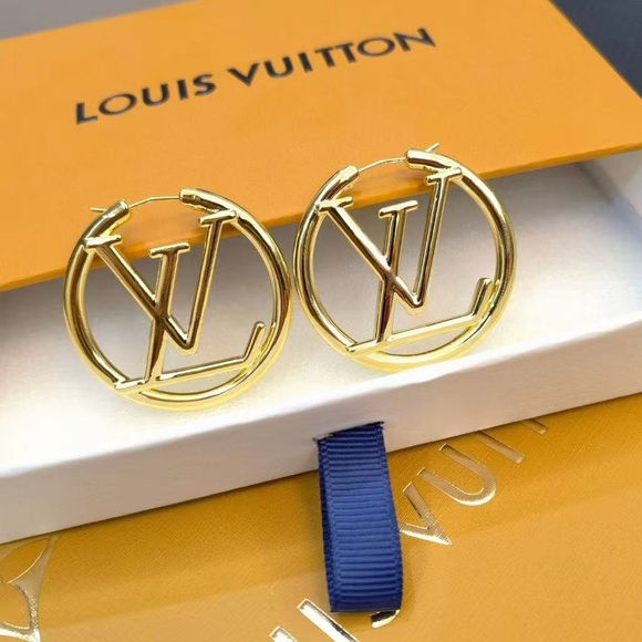 Louis Vuitton Gold Earrings - Picture 1 of 4